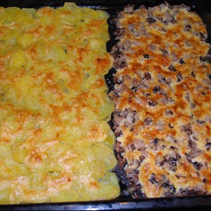 Сморчки запеченные под сыром с картофелем - фото шаг 6