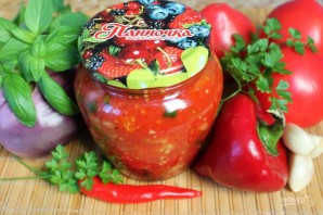 Жареные баклажаны в томатном соусе на зиму - фото шаг 8