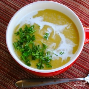 Суп из тыквы с картофелем и луком-пореем - фото шаг 7
