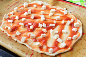 Пицца с баклажанами и кабачками - фото шаг 6