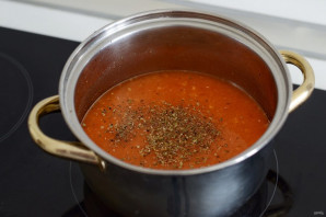 Суп с помидорами, сыром и кетчупом - фото шаг 6
