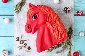 Новогодний торт "Огненная лошадь" - фото шаг 23