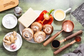 Тофу в грибном соусе - фото шаг 1