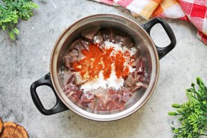 Печень по-корейски