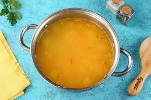 Сырный суп с семгой