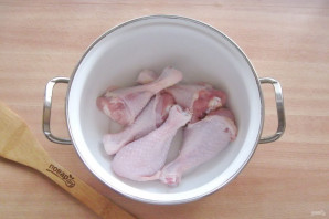 Холодец из куриных ножек с желатином - фото шаг 2