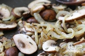 Постный салат с грибами и фасолью - фото шаг 3