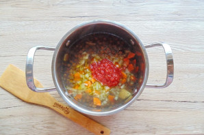 Постный суп из зеленой чечевицы - фото шаг 7
