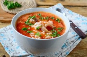 Томатный суп с перцем и рисом - фото шаг 7