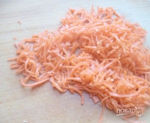 Салат с крабовыми палочками и морковью по-корейски - фото шаг 5