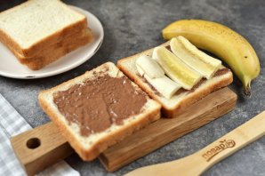 Горячие сэндвичи с шоколадом - фото шаг 4