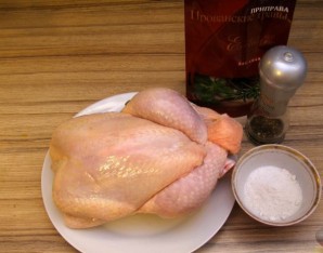 Цыпленок в фольге в духовке - фото шаг 1