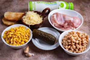 Белковый салат