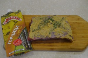 Говядина, запеченная с горчицей и тимьяном - фото шаг 4