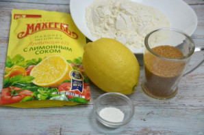 Лимонное печенье с майонезом "Махеевъ" - фото шаг 1
