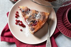 Открытый пирог с брусникой - фото шаг 16