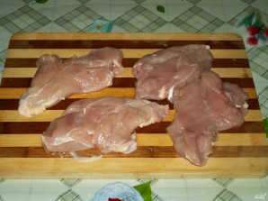 Куриная грудка с грибами и сыром - фото шаг 1