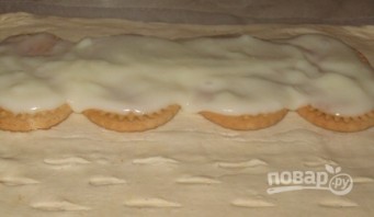 Слоеное бездрожжевое тесто с вишней - фото шаг 3