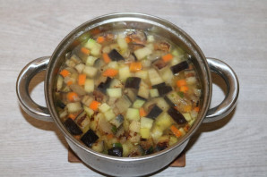Суп из кабачков и баклажанов - фото шаг 9