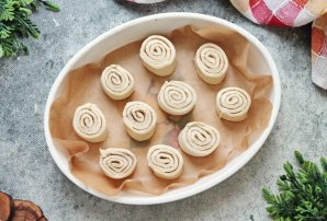 Синабоны из слоеного теста - фото шаг 5