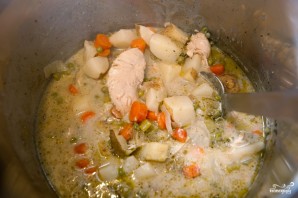 Овощной суп с курицей - фото шаг 5