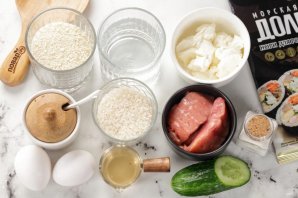 Ленивые роллы в аэрогриле - фото шаг 1