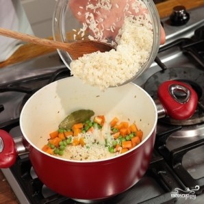 Рис с морковью и горошком - фото шаг 4