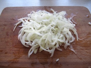 Салат с вешенками и фасолью - фото шаг 3