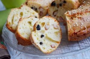 Закусочный кекс с беконом и маслинами - фото шаг 8