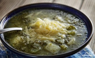 Зеленый суп с щавелем - фото шаг 9