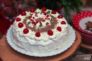 Блинный торт со сливочным кремом - фото шаг 8