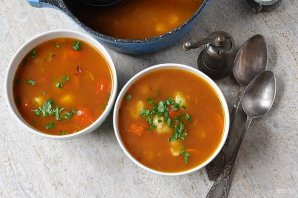 Постный суп с галушками - фото шаг 11