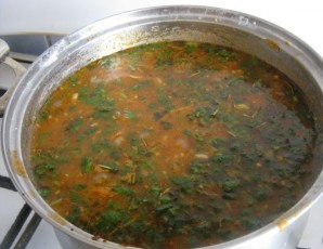Вегетарианский суп харчо - фото шаг 12