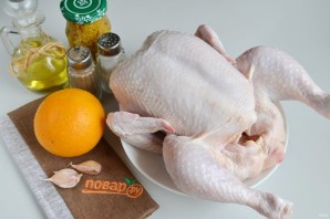 Курица в духовке "Новогодняя" - фото шаг 1