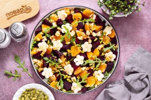 Салат из вареной свеклы с цитрусовой заправкой - фото шаг 10