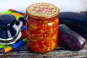 Баклажаны в томатном соусе на зиму - фото шаг 11