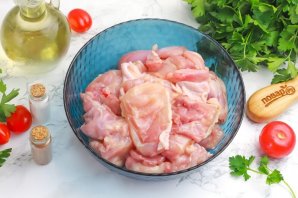 Шашлык из курицы в аэрогриле