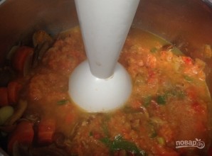 Суп из запеченных овощей - фото шаг 4