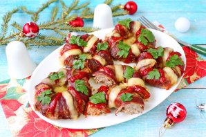 Новогодние котлеты - фото шаг 11