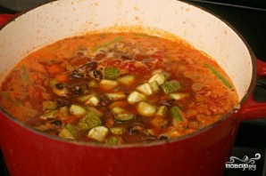 Суп из фасоли и жареных овощей - фото шаг 4