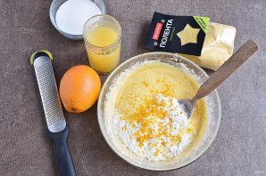 Апельсиновый кекс с полентой "Bravolli" - фото шаг 4