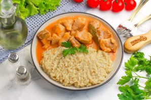 Гуляш из свинины как в советской столовой - фото шаг 10