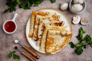 Грибные блины - фото шаг 13