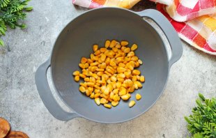 Постный салат с крабовыми палочками - фото шаг 4