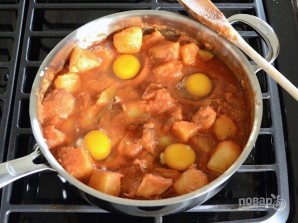 Картофель с яйцами - фото шаг 7