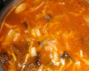 Суп с грибами и капустой   - фото шаг 5