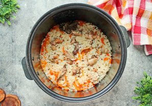 Плов с курицей в мультиварке - фото шаг 9