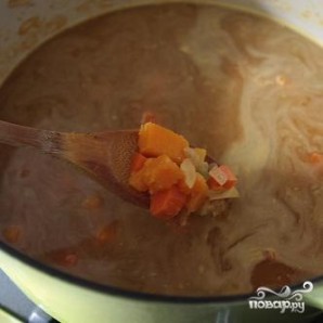 Суп из сквоша и чечевицы с кориандровым маслом - фото шаг 4