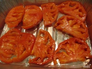 Салат из моцареллы и запечённых помидоров - фото шаг 1
