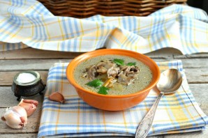Грибной суп с чечевицей и гречневой вермишелью - фото шаг 6